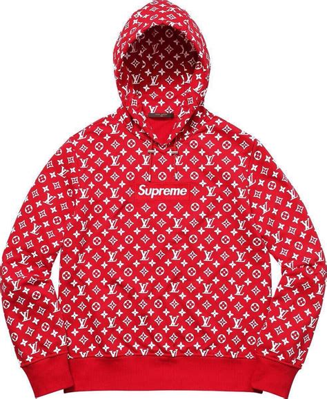 louis vuitton red hoodie supreme|supreme Louis Vuitton hoodie neymar.